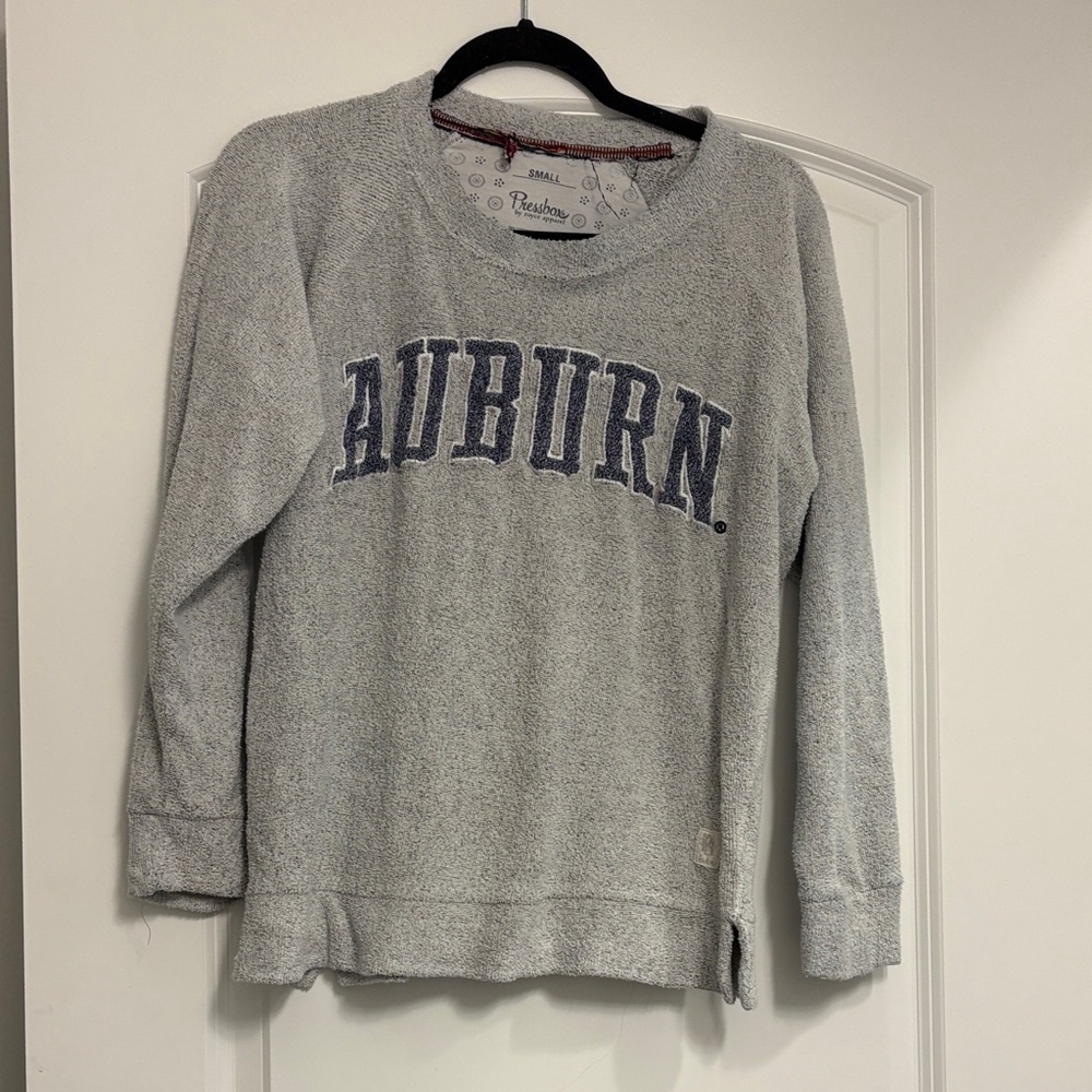 Pressbox Gray Auburn Crewneck Sweatshirt